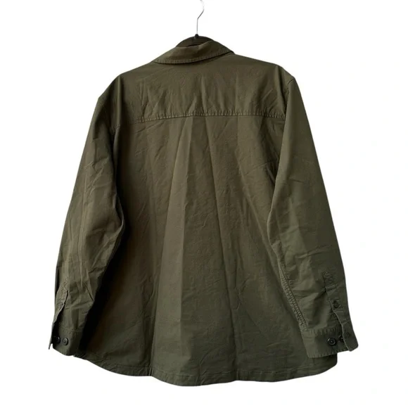 Women Carhartt Loose Fit Midweight Twill Long-Sleeve Jersey-Lined Shirt … - Picture 5 of 10